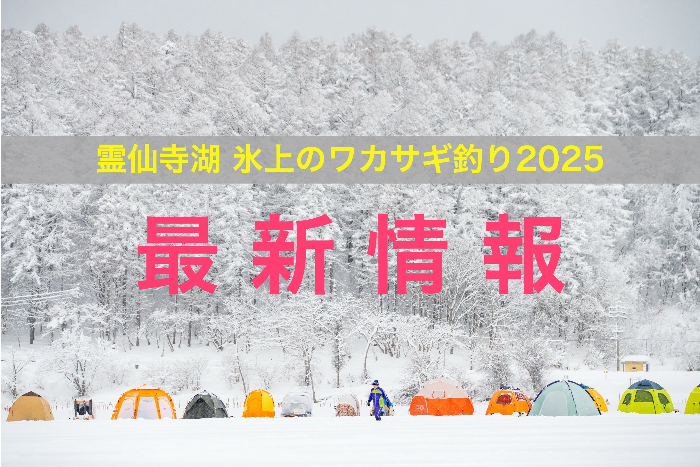 霊仙寺湖 氷上のワカサギ釣り2025」最新情報 - キャンプラスいいづな